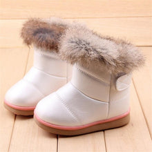 Load image into Gallery viewer, COZULMA Winter Plush Baby Girls Snow Boots Warm Shoes Pu Leather Flat With Baby Toddler Shoes Outdoor Snow Boots Girls Kids Shoe