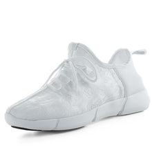Load image into Gallery viewer, Size 30-42 Luminous Sneakers Fiber Optic Shoes for Women Men Boys Girls LED 11 Colors USB Rechargeable Sneakers with Light